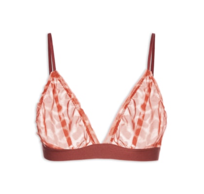 Sutiã Lenço Tule Luciana - Vermelho
