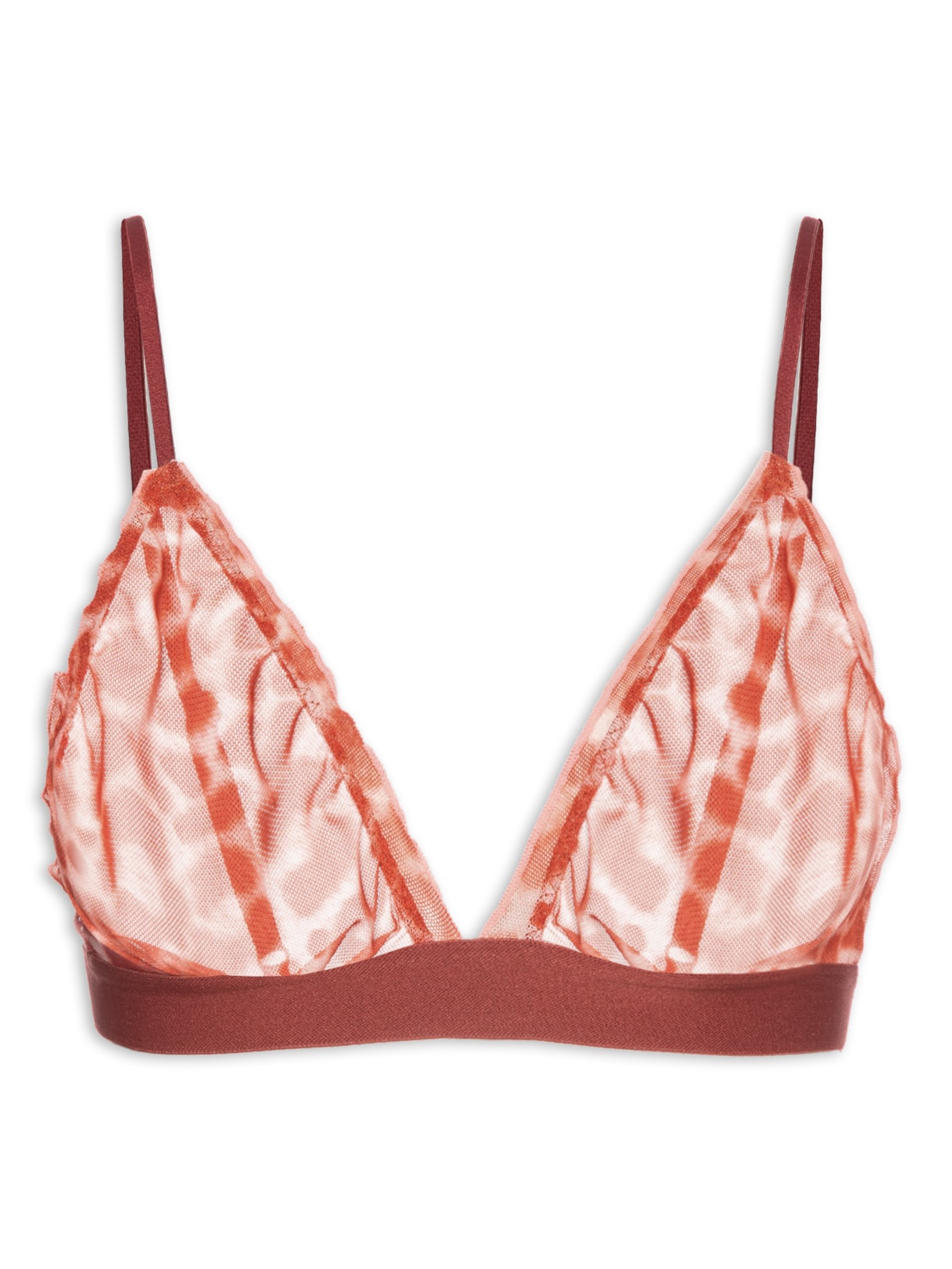 Sutiã Lenço Tule Luciana - Vermelho