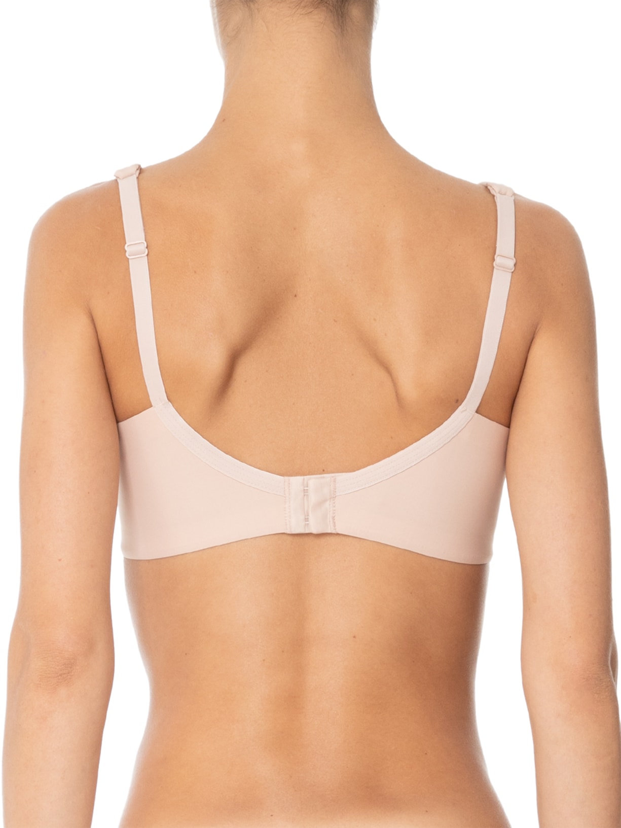 Sutiã Meia Taça Ampla Cobertura Com Aro E Sem Bojo Em Microfibra Bege Hope