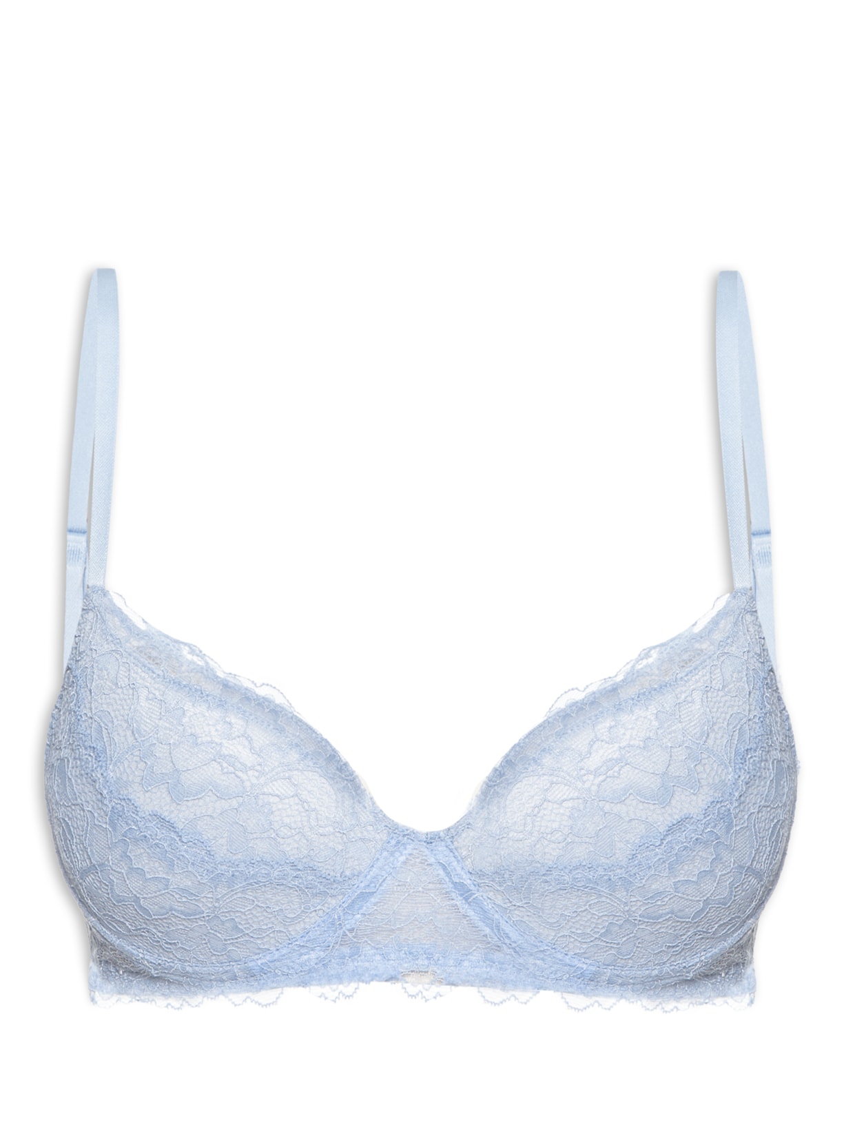 Sutiã Meia Taça Com Bojo Em Renda - Lilás