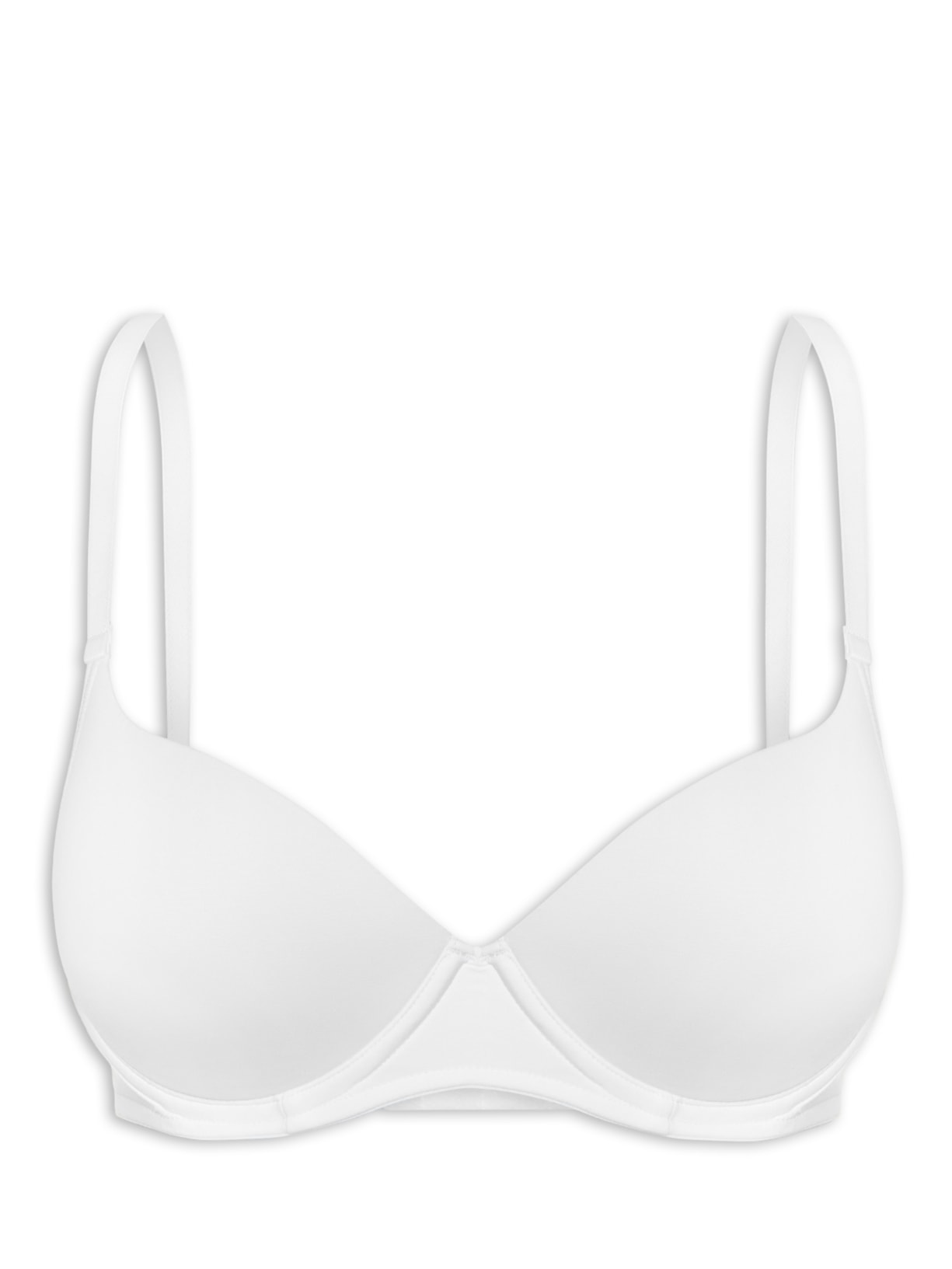 Sutiã Meia Taça Com Bojo Soft E Aro Básico - Branco