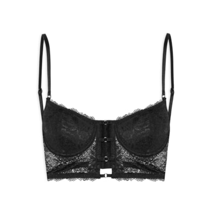 Sutiã Meia Taça Corp Lca - Preto