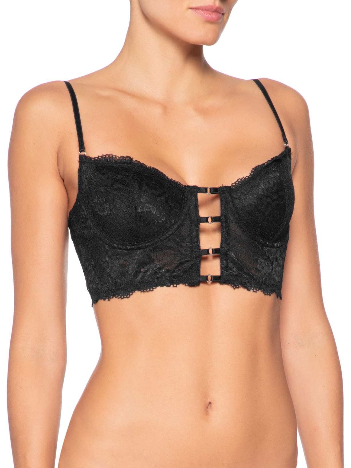 Sutiã Meia Taça Corp Lca Preto Valisere