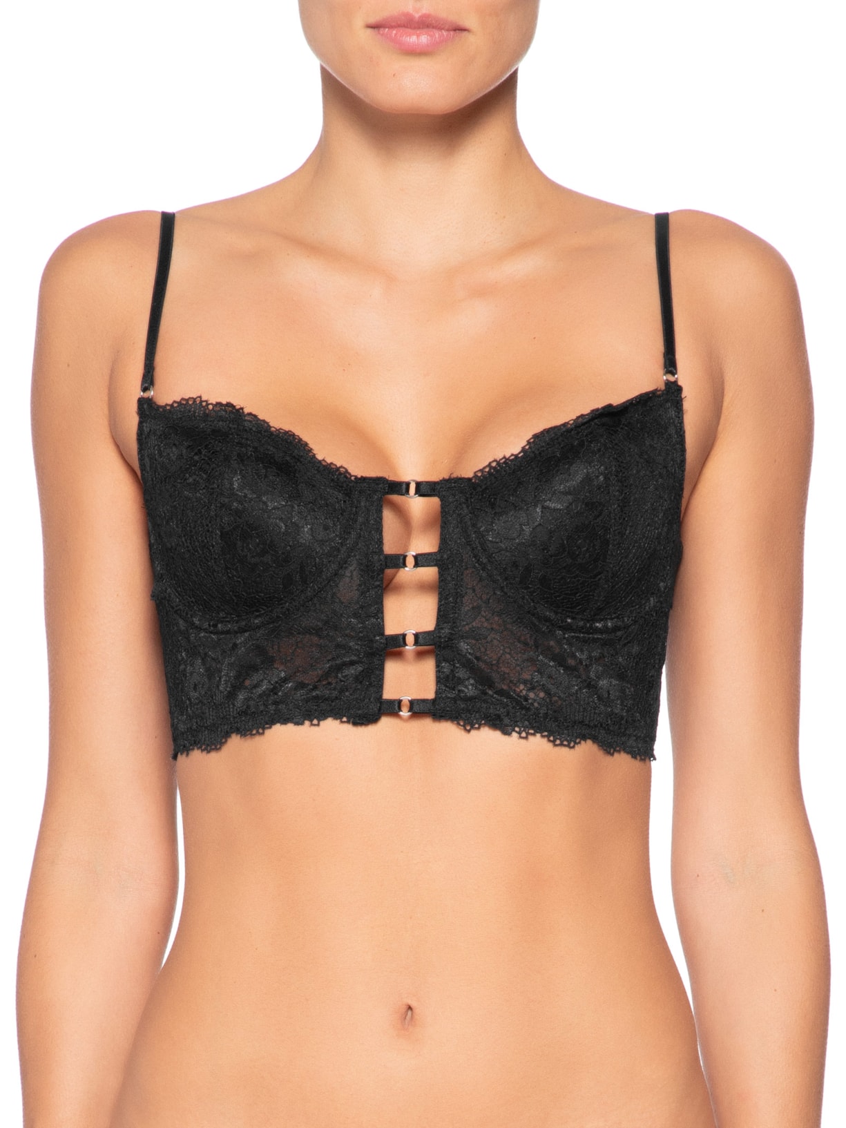 Sutiã Meia Taça Corp Lca Preto Valisere