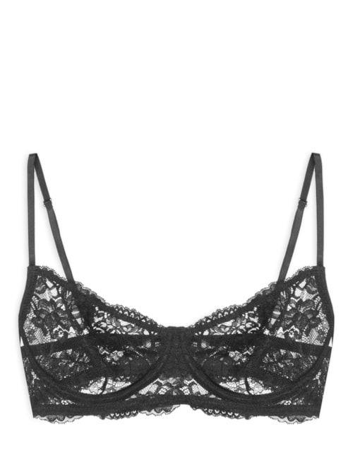 Sutiã Meia Taça Underwire Classic Lace - Preto
