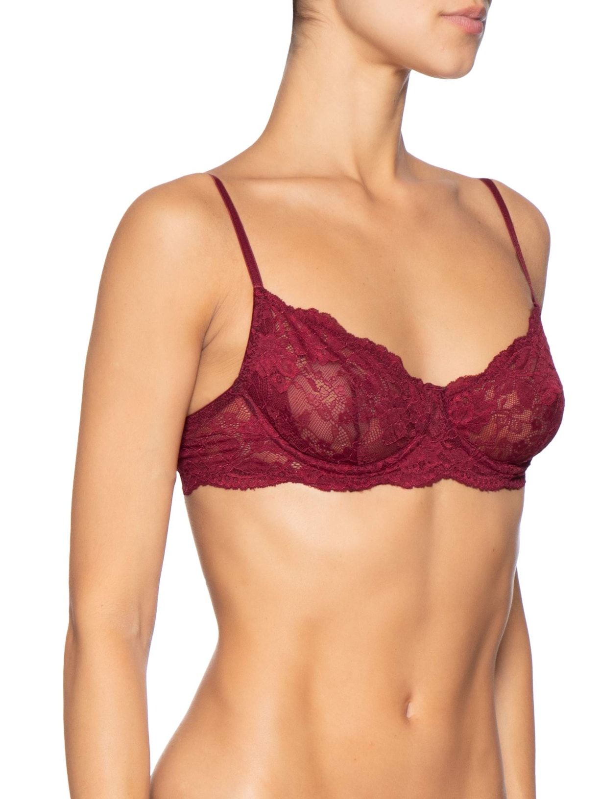 Sutiã Meia Taça Underwire Classic Lace Vermelho Calvin Klein Underwear