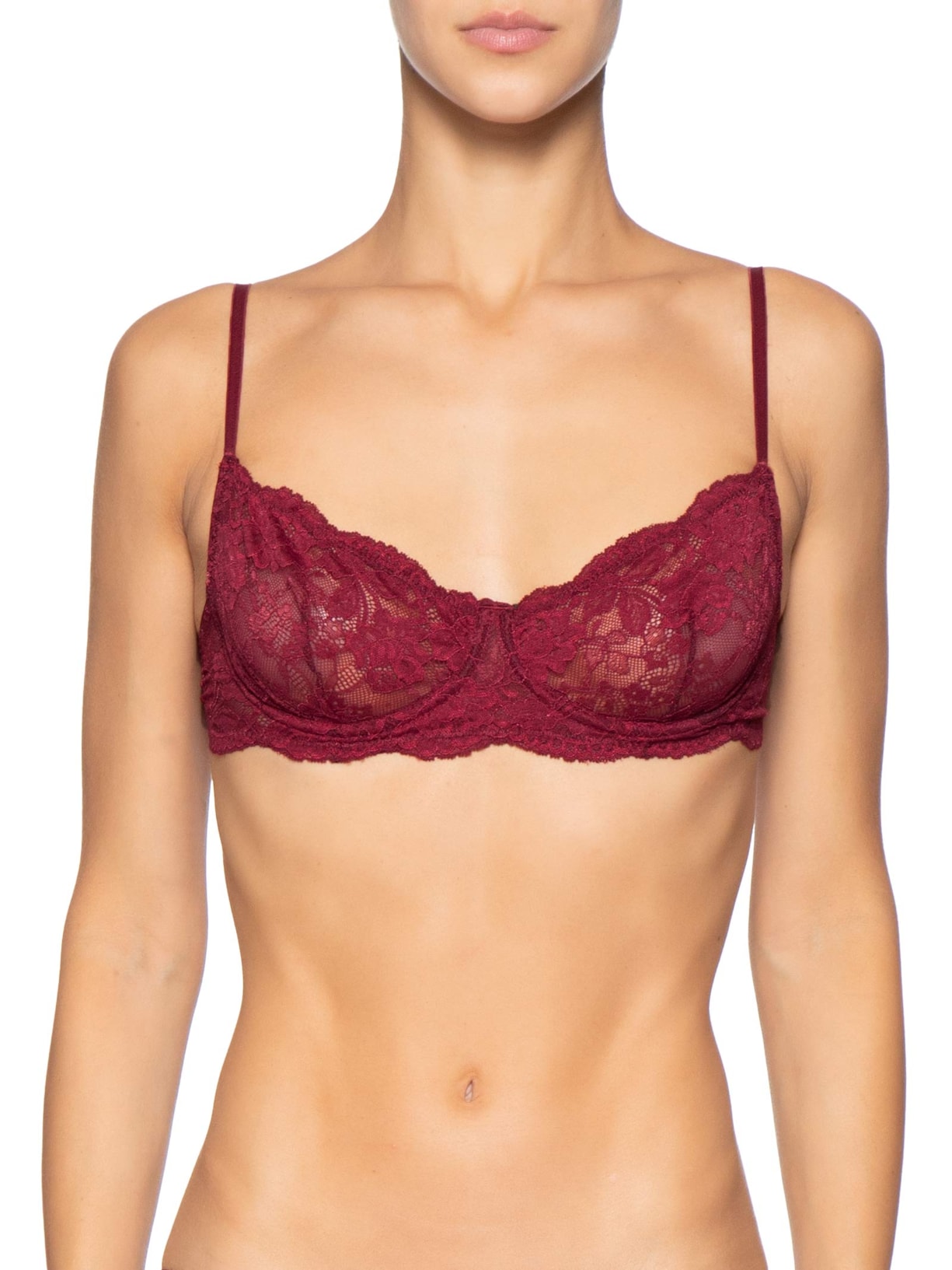 Sutiã Meia Taça Underwire Classic Lace Vermelho Calvin Klein Underwear