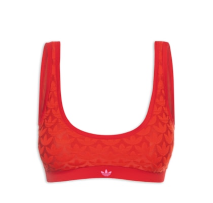 Sutiã Microterrot Monogram Comfort Scoop Bra - Vermelho