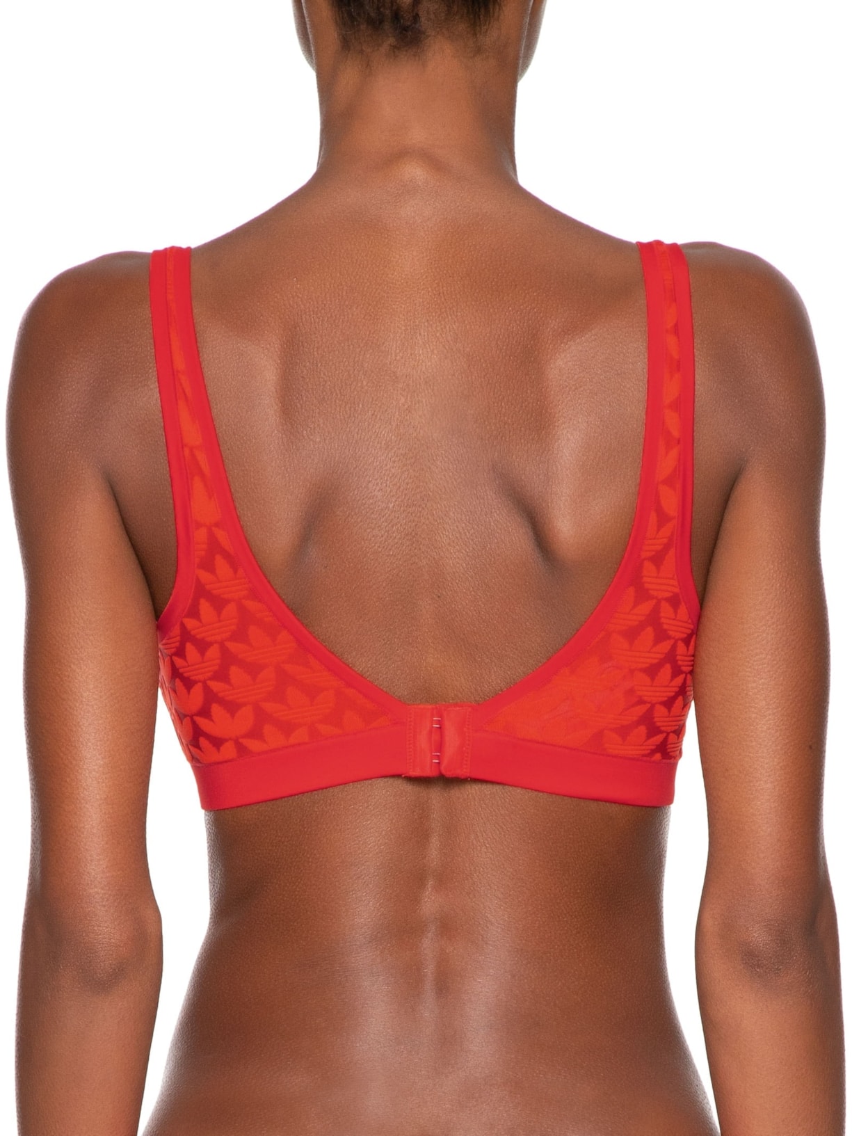 Sutiã Microterrot Monogram Comfort Scoop Bra Vermelho Adidas Originals Underwear