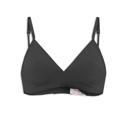 Sutiã Moldado Leve Microfibra Comfy - Preto