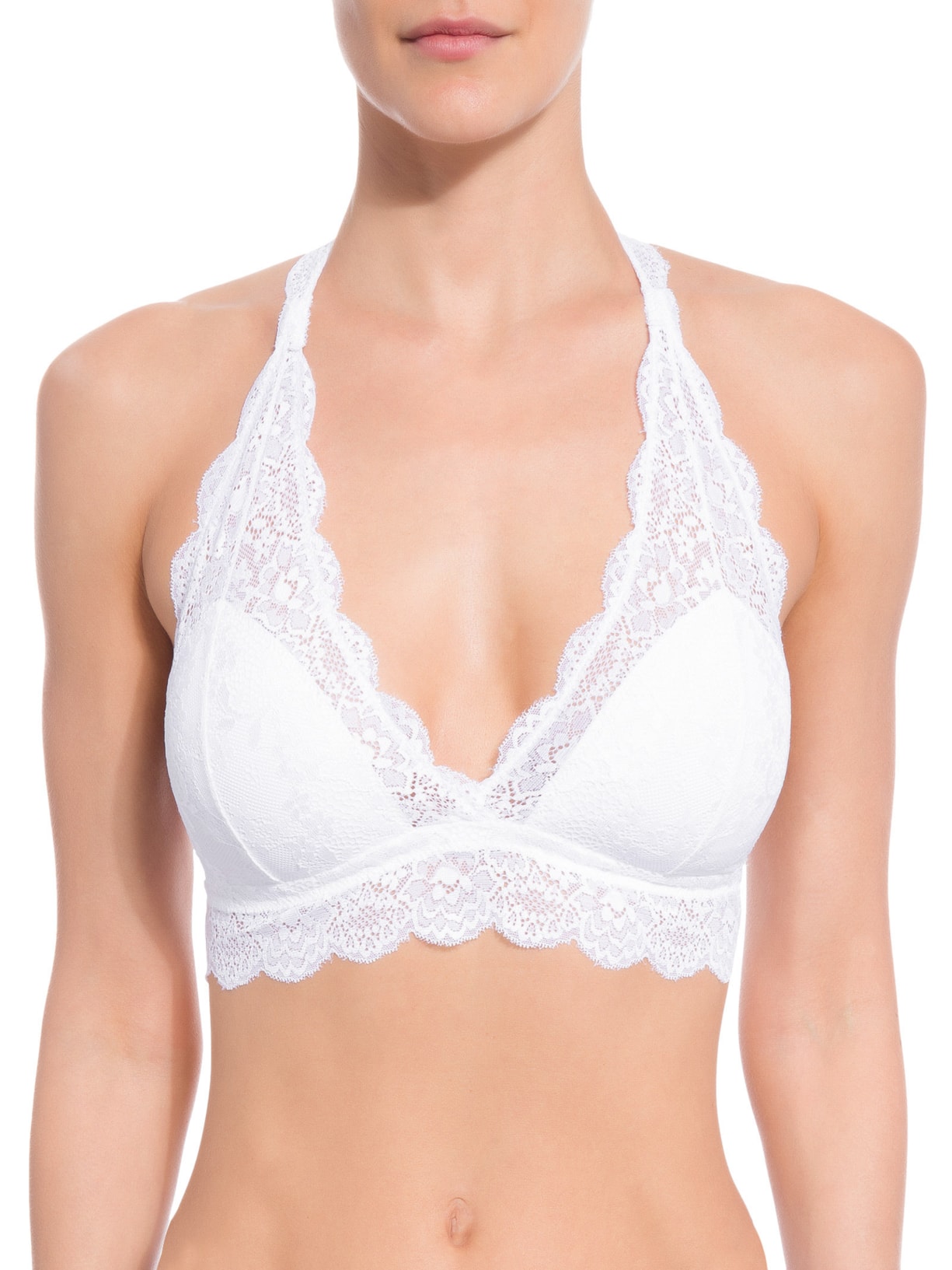 Sutiã Nadador Renda Basic Me Branco Jogê