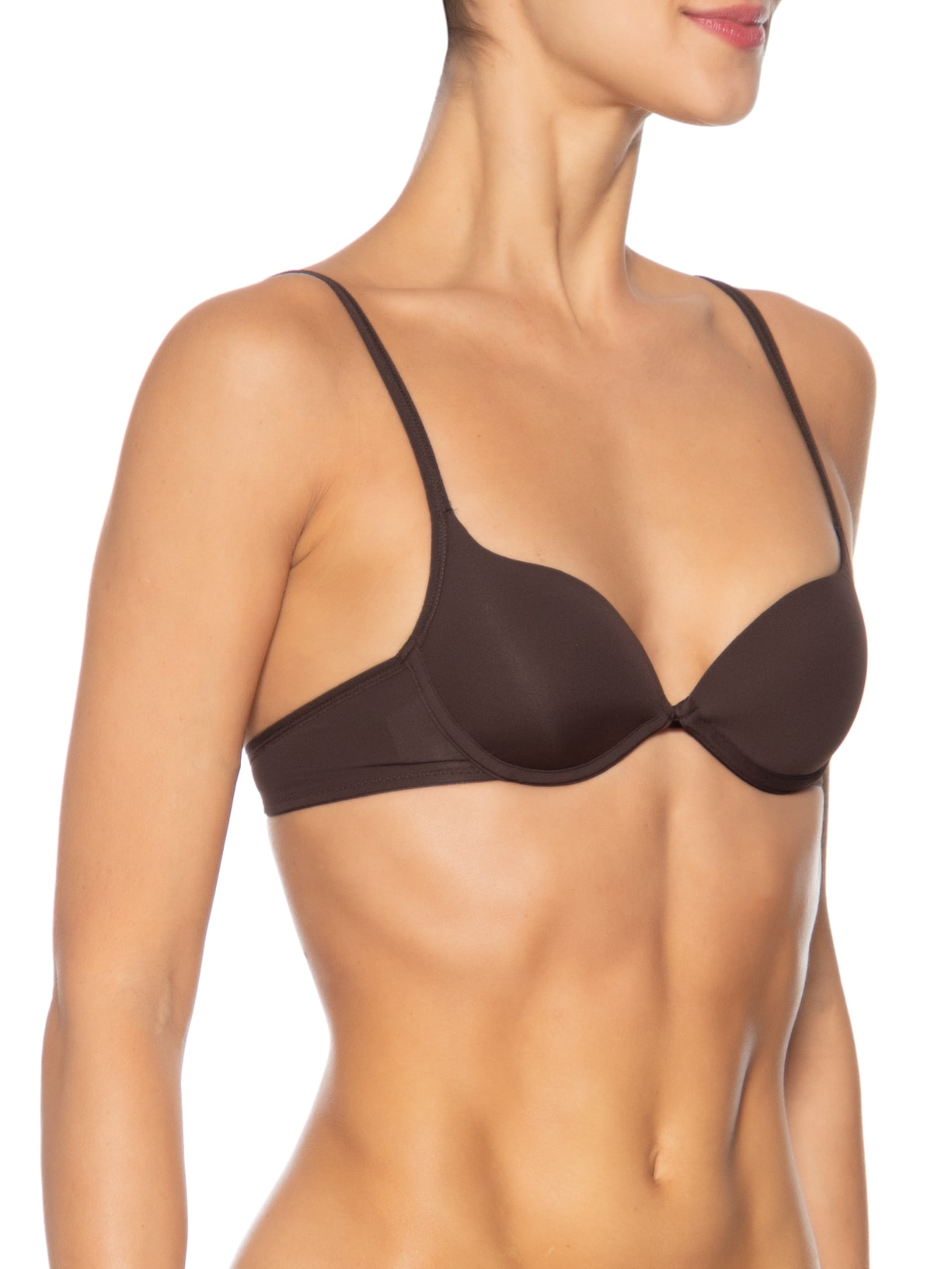 Sutiã Push Up Básico Todo Dia Marrom Valisere
