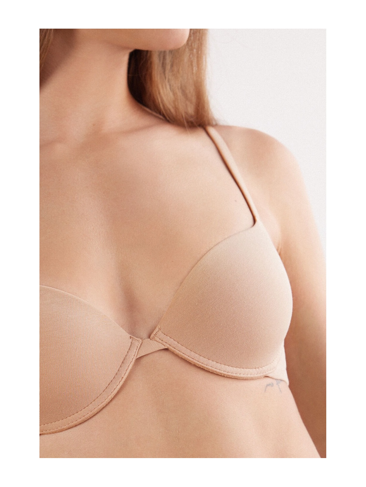Sutiã Push-Up Bellissima Em Algodão Ultralight Bege Intimissimi