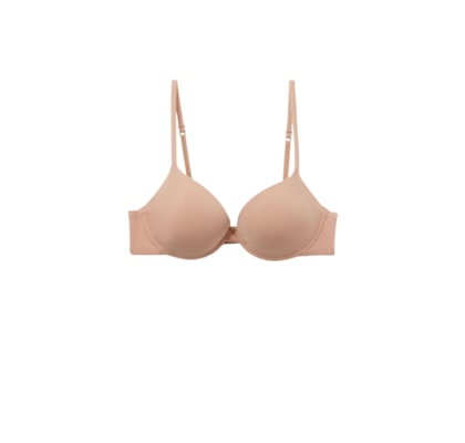 Sutiã Push-Up Bellissima Em Algodão Ultralight - Bege
