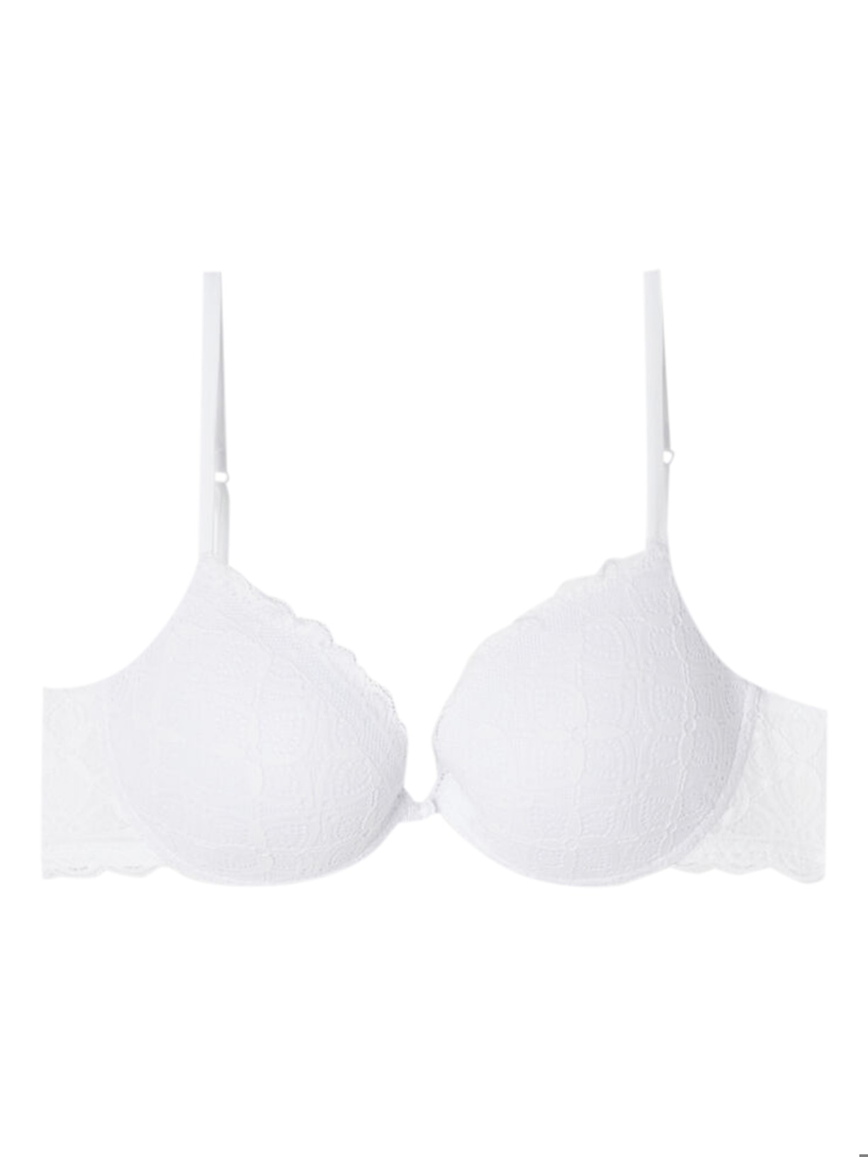 Sutiã Push-Up Bellissima Em Renda - Branco