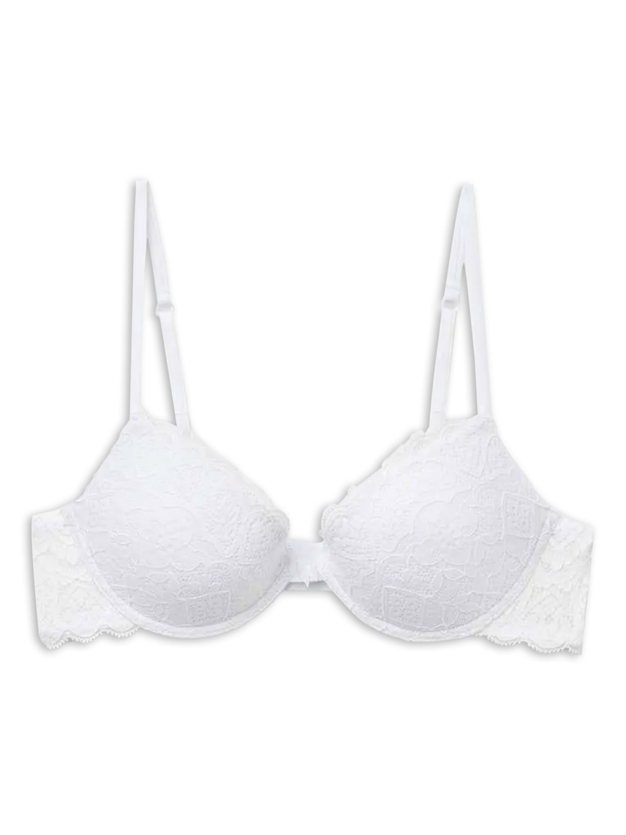 Sutiã Push-Up Bellissima Em Renda - Branco