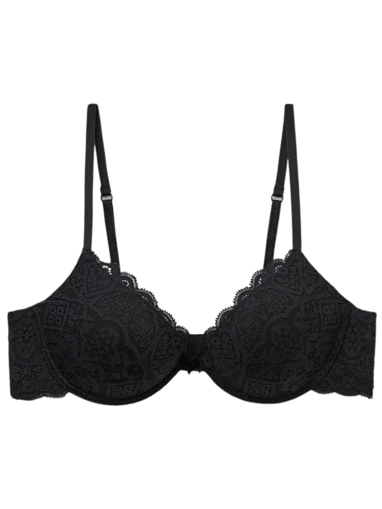 Sutiã Push-Up Bellissima Em Renda - Preto