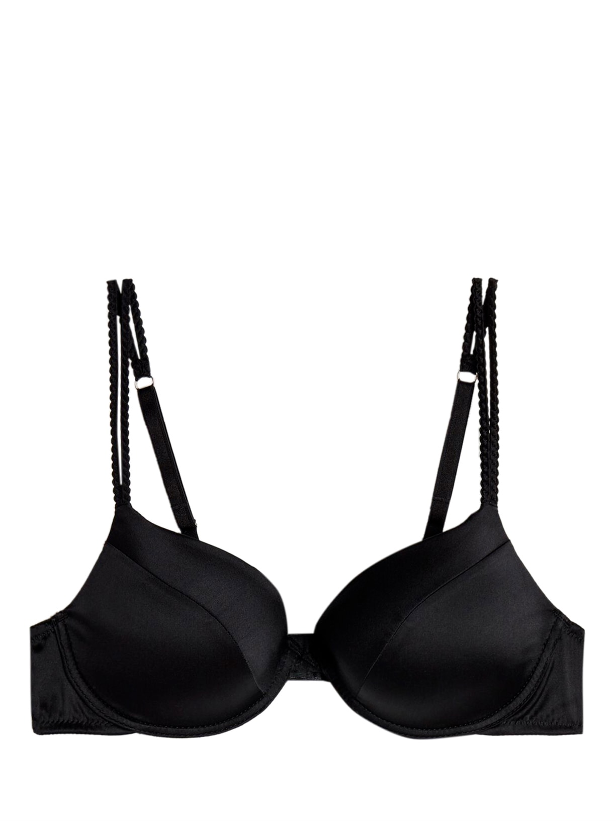 Sutiã Push-Up Bellissima Em Seda - Preto