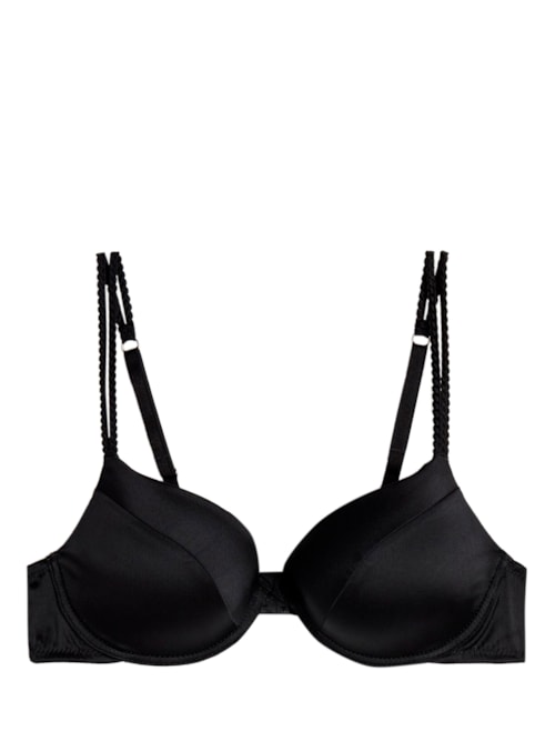 Sutiã Push-Up Bellissima Em Seda - Preto