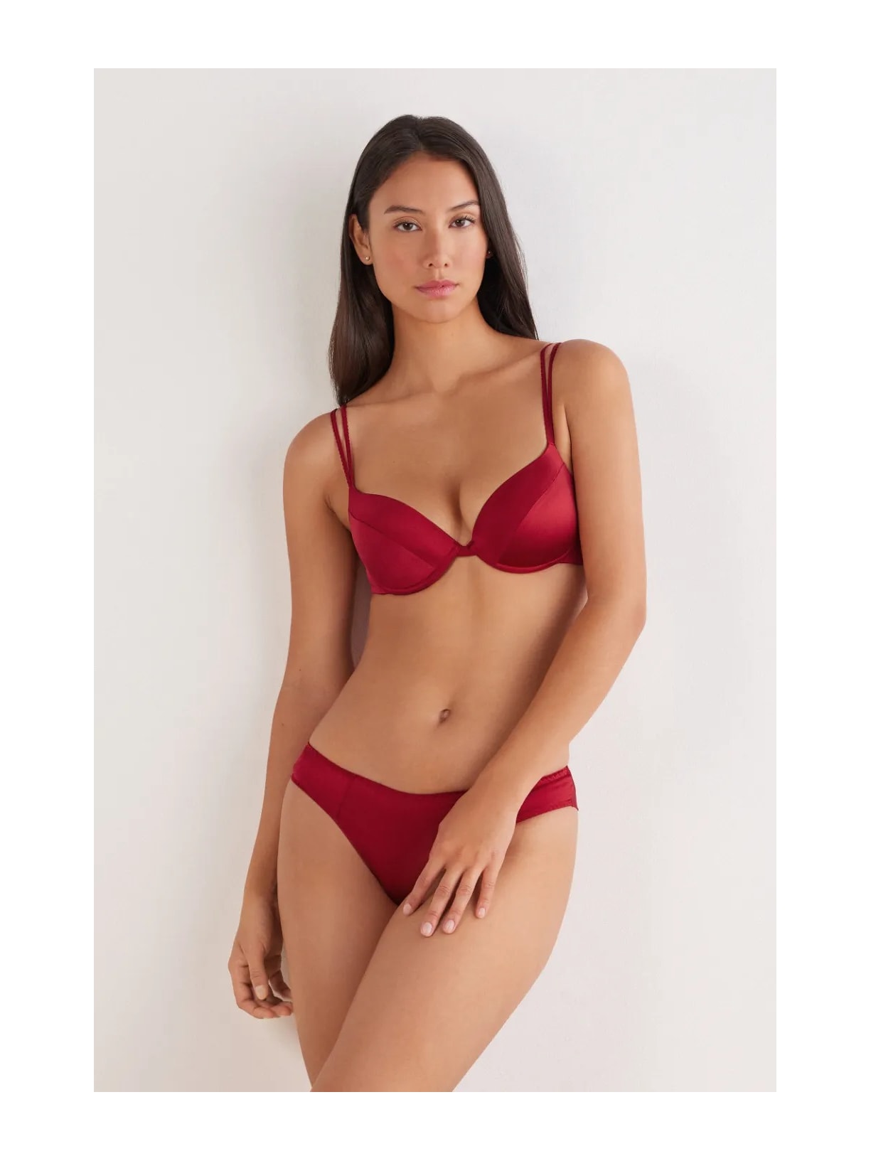 Sutiã Push-Up Bellissima Em Seda Vermelho Intimissimi