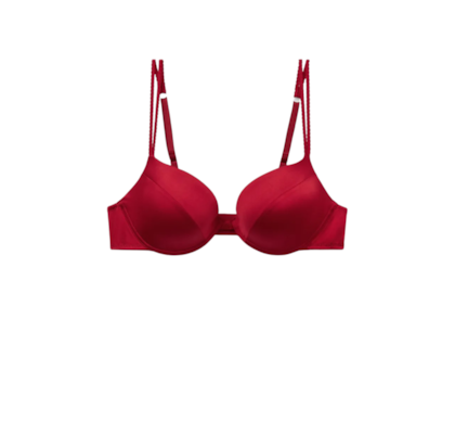 Sutiã Push-Up Bellissima Em Seda - Vermelho