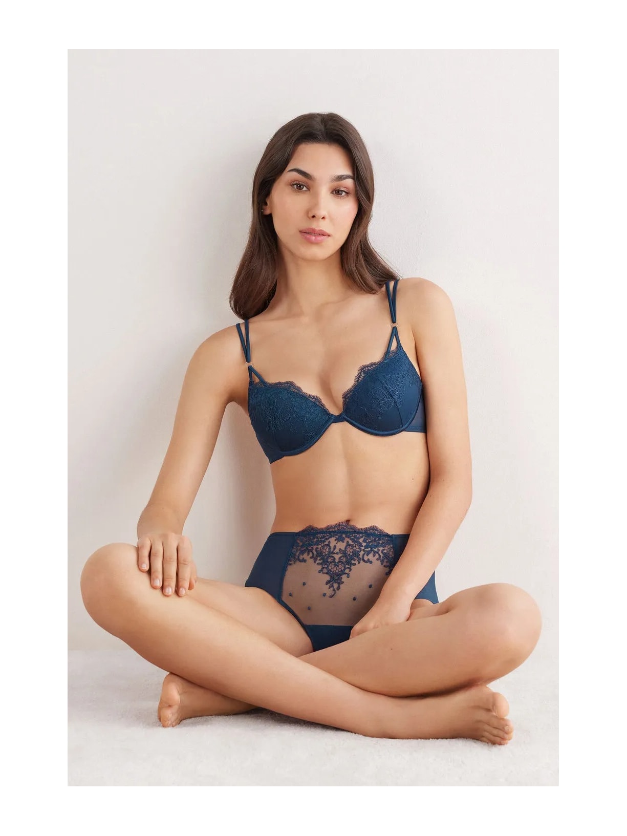 Sutiã Push-Up Bellissima Luxury Dreams Azul Intimissimi