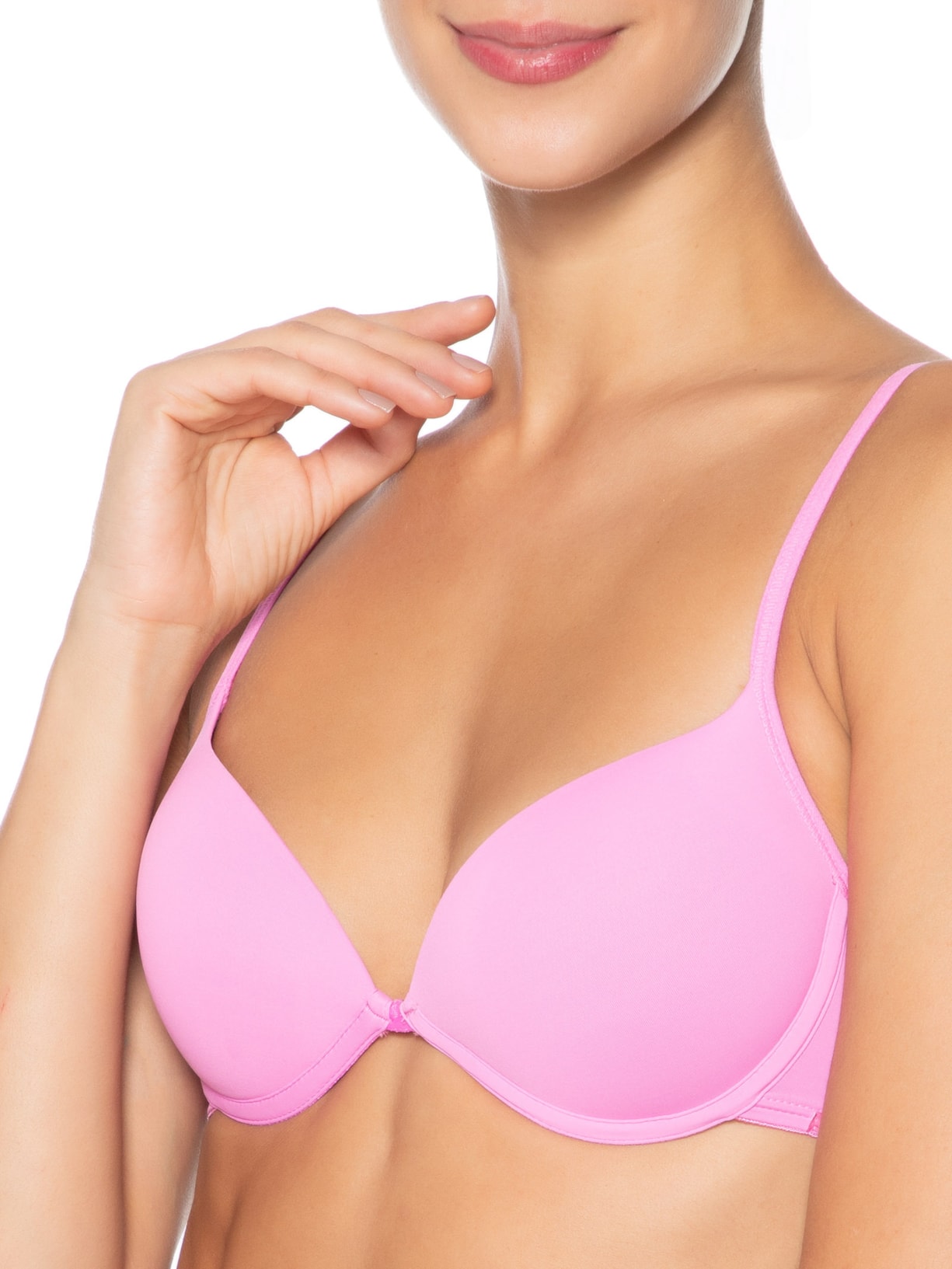 Sutiã Push Up Em Microfibra Rosa Hope