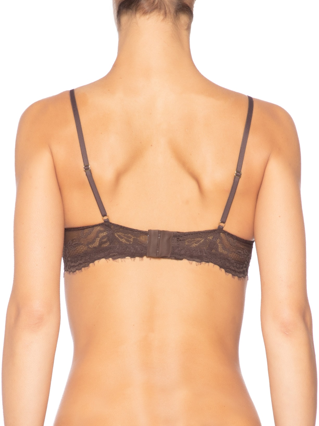 Sutiã Push Up Renda Expresso Glow Marrom Jogê