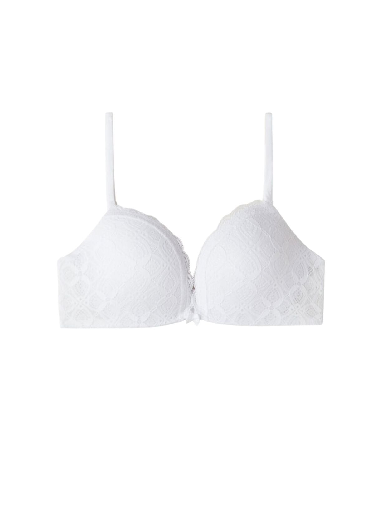 Sutiã Push-Up Silvia Em Renda - Branco