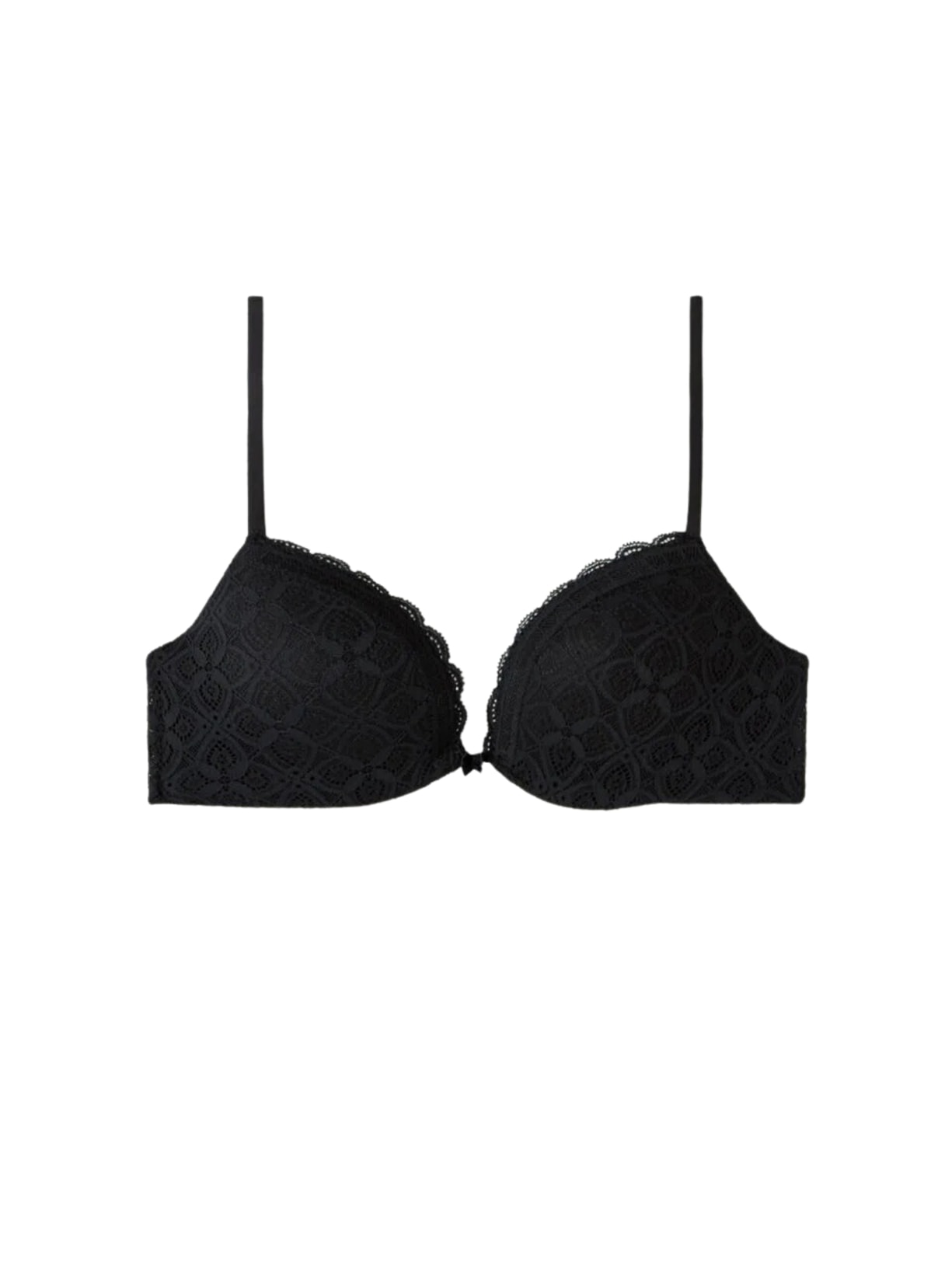 Sutiã Push-Up Silvia Em Renda - Preto