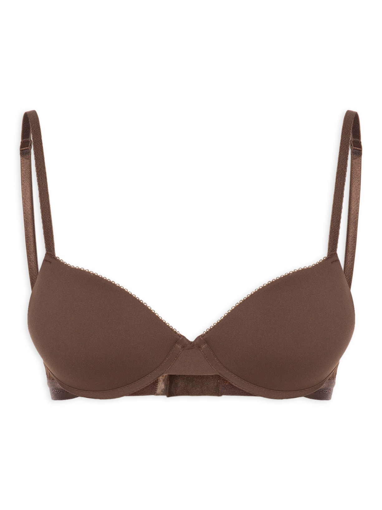 Sutiã Push Up Soft Lace - Marrom