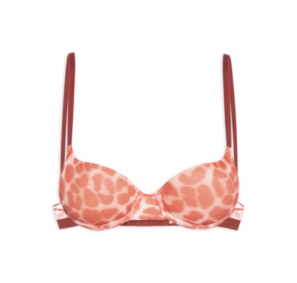 Sutiã Push Up Tule Luciana - Vermelho