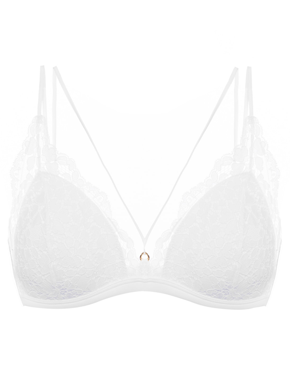 Sutiã Strip Renda Marcela - Branco