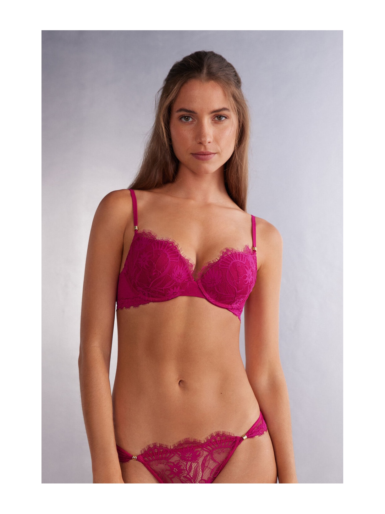 Sutiã Super Push-Up Elettra Sensual Flowers Rosa Intimissimi