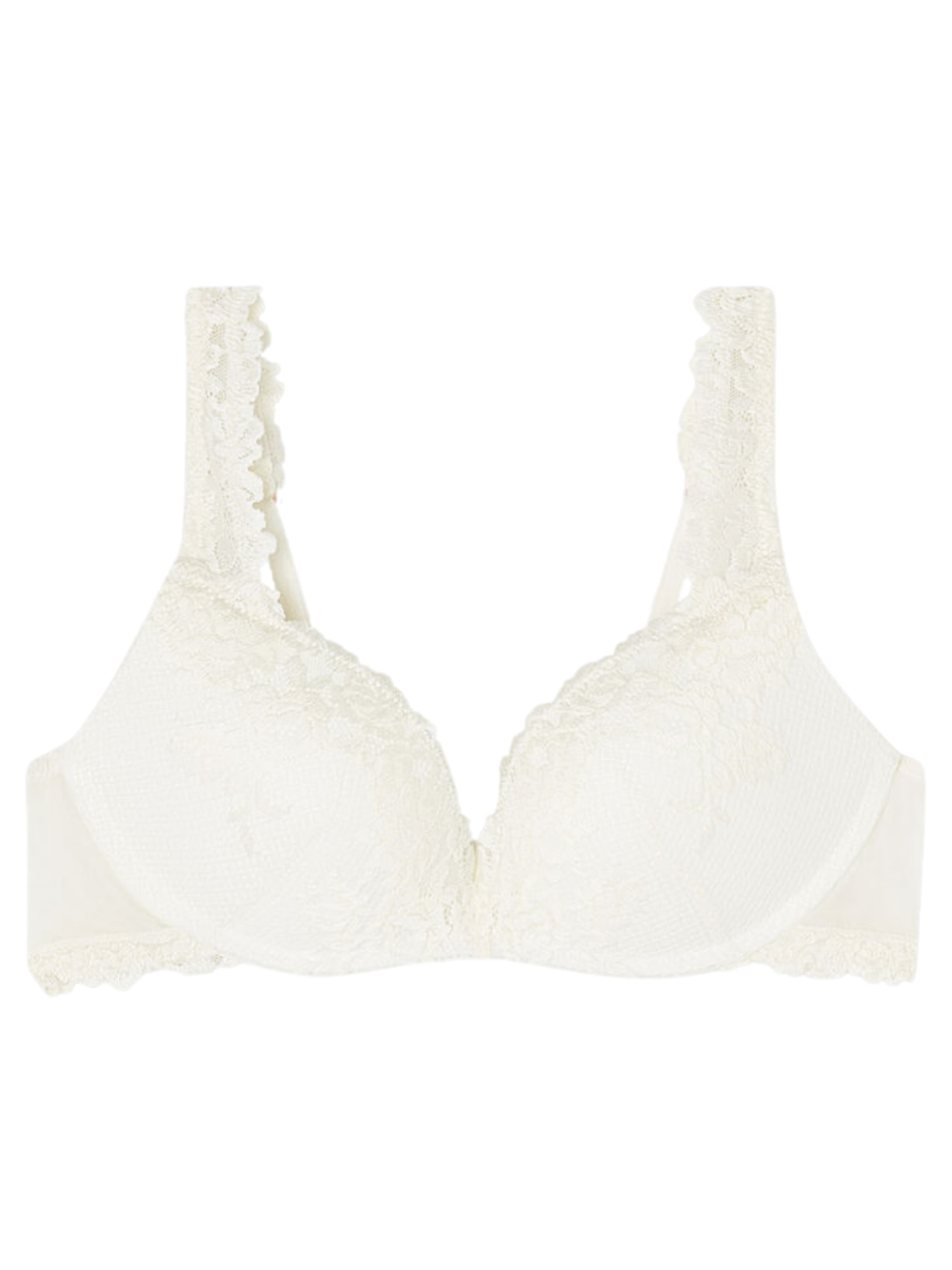 Sutiã Super Push-Up Gioia Pretty Flowers - Marfim