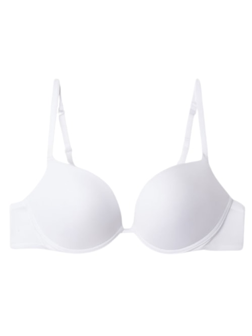 Sutiã Super Push-Up Simona Em Microfibra - Branco