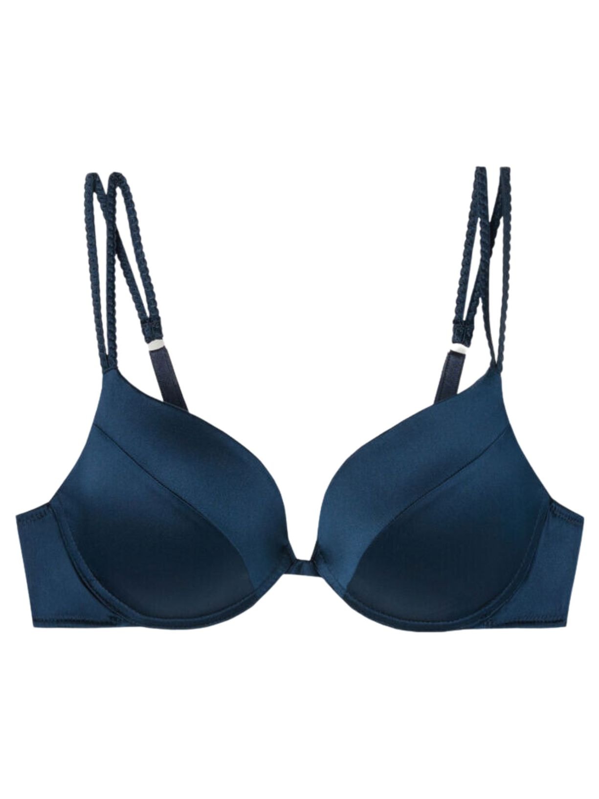 Sutiã Super Push-Up Simona Em Seda - Azul