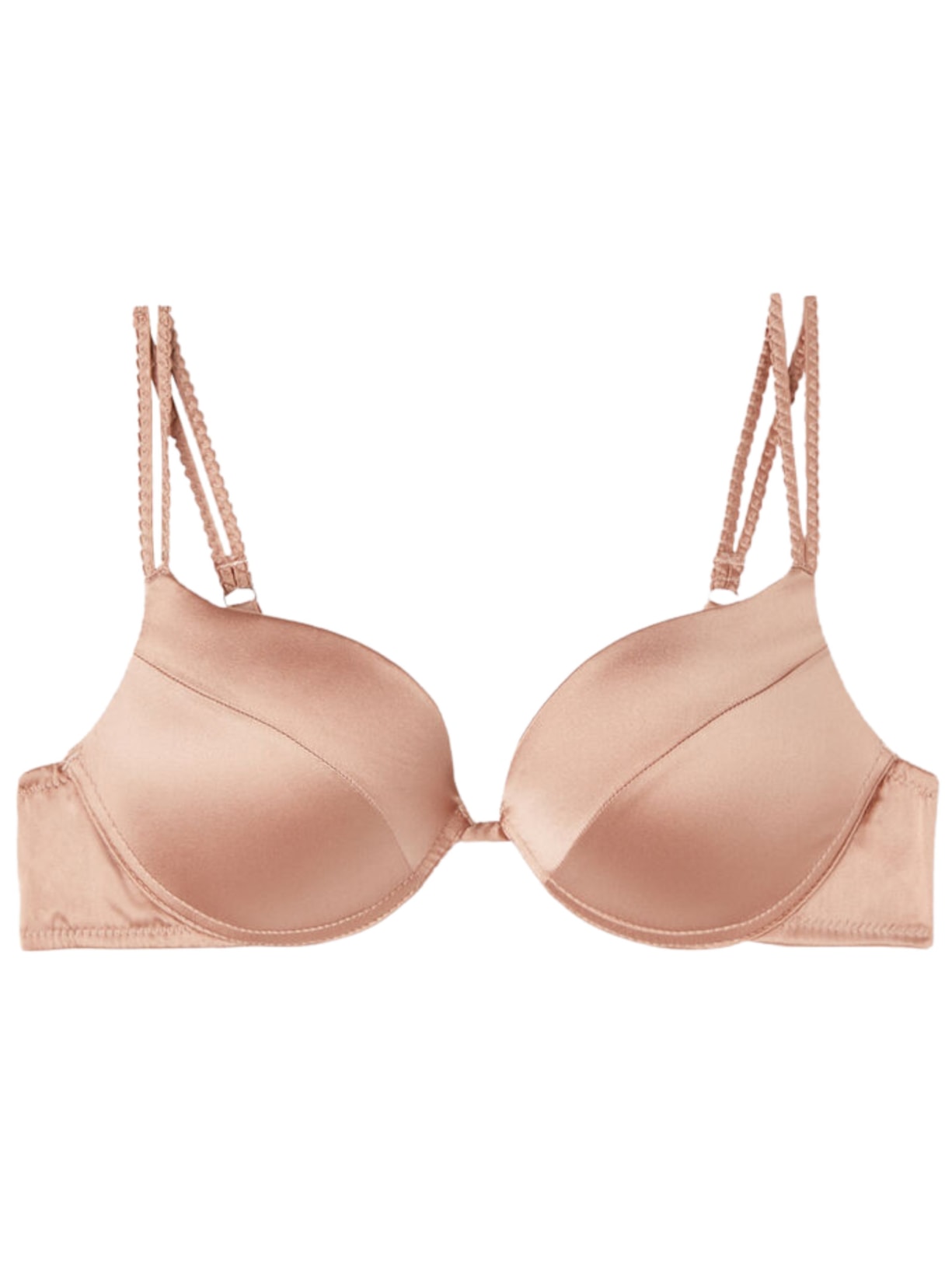 Sutiã Super Push-Up Simona Em Seda - Bege