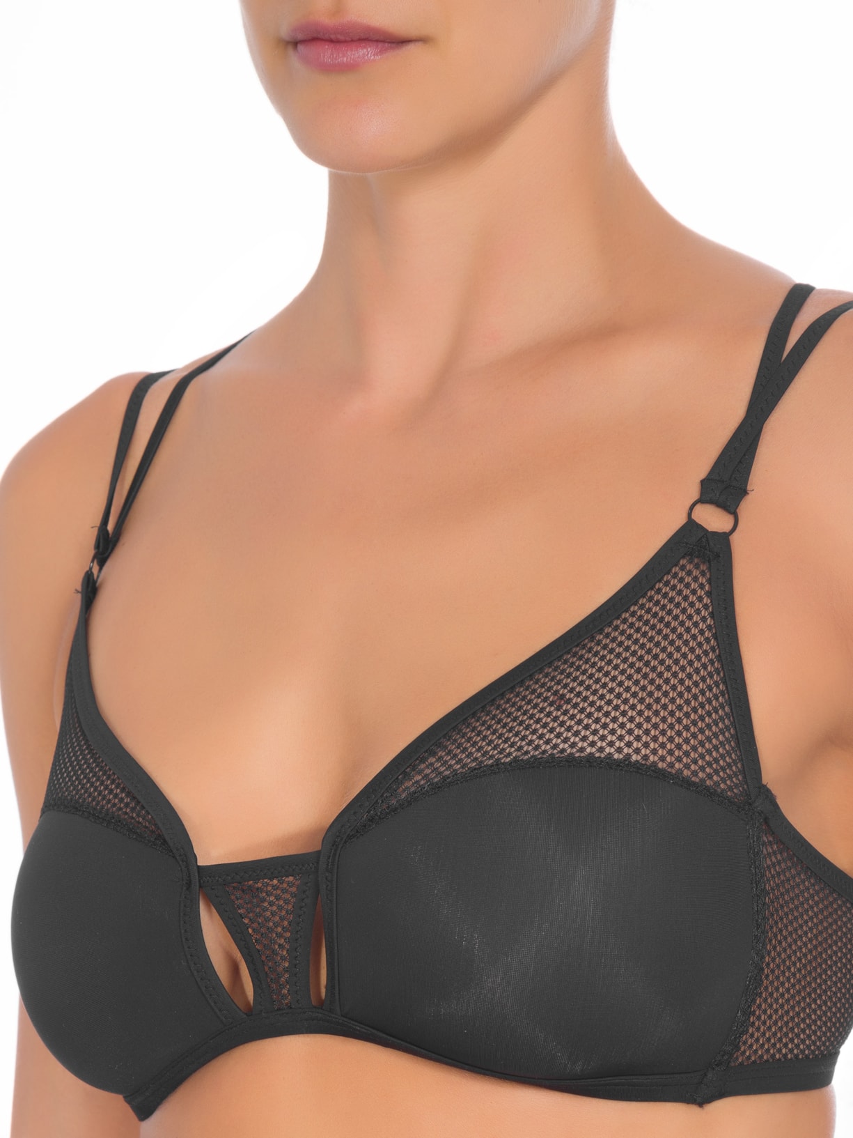 Sutiã Tela Preto Valisere