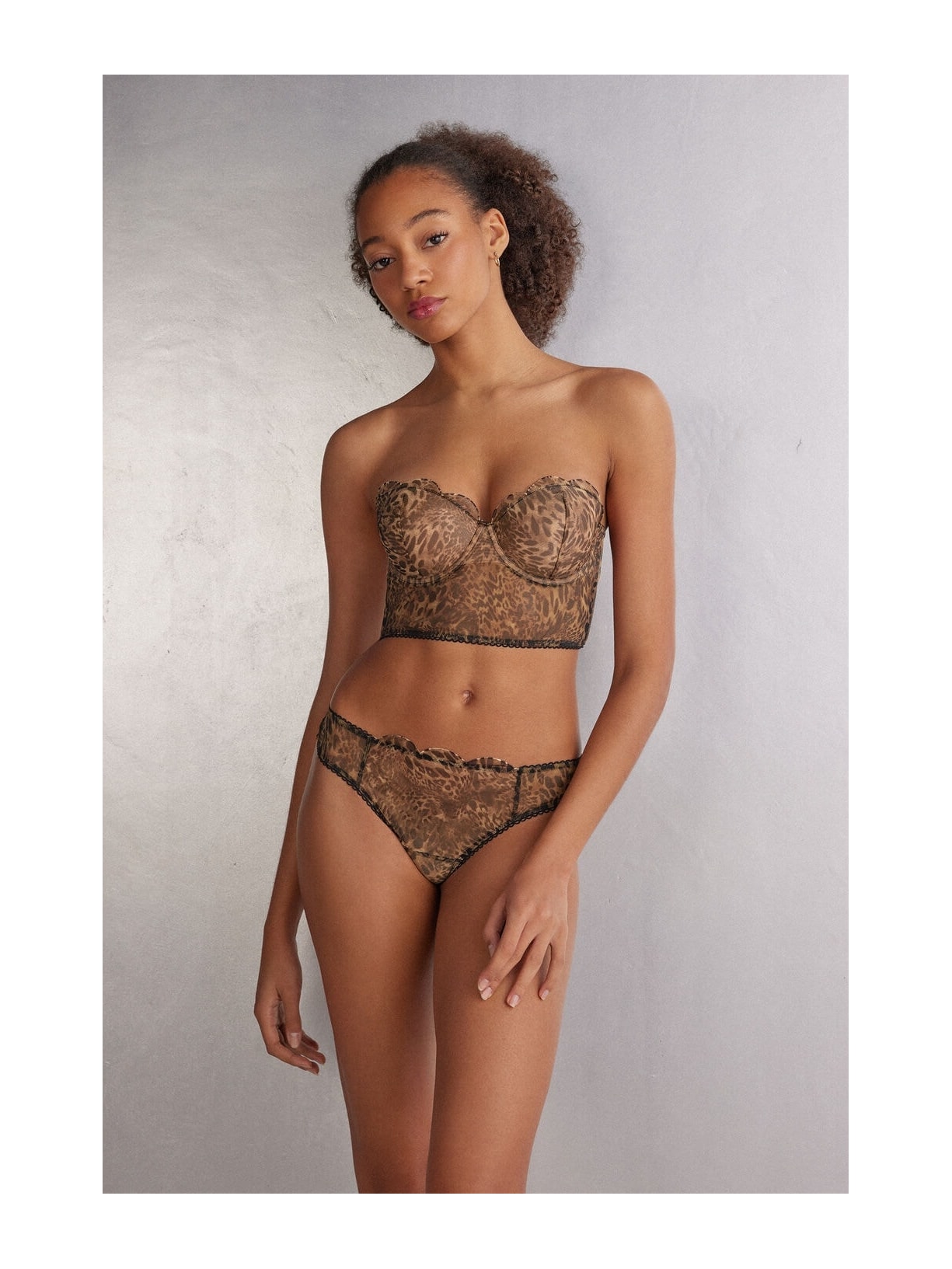 Sutiã Tomara-Que-Caia Giada Animal Print Always Glamorous Marrom Intimissimi