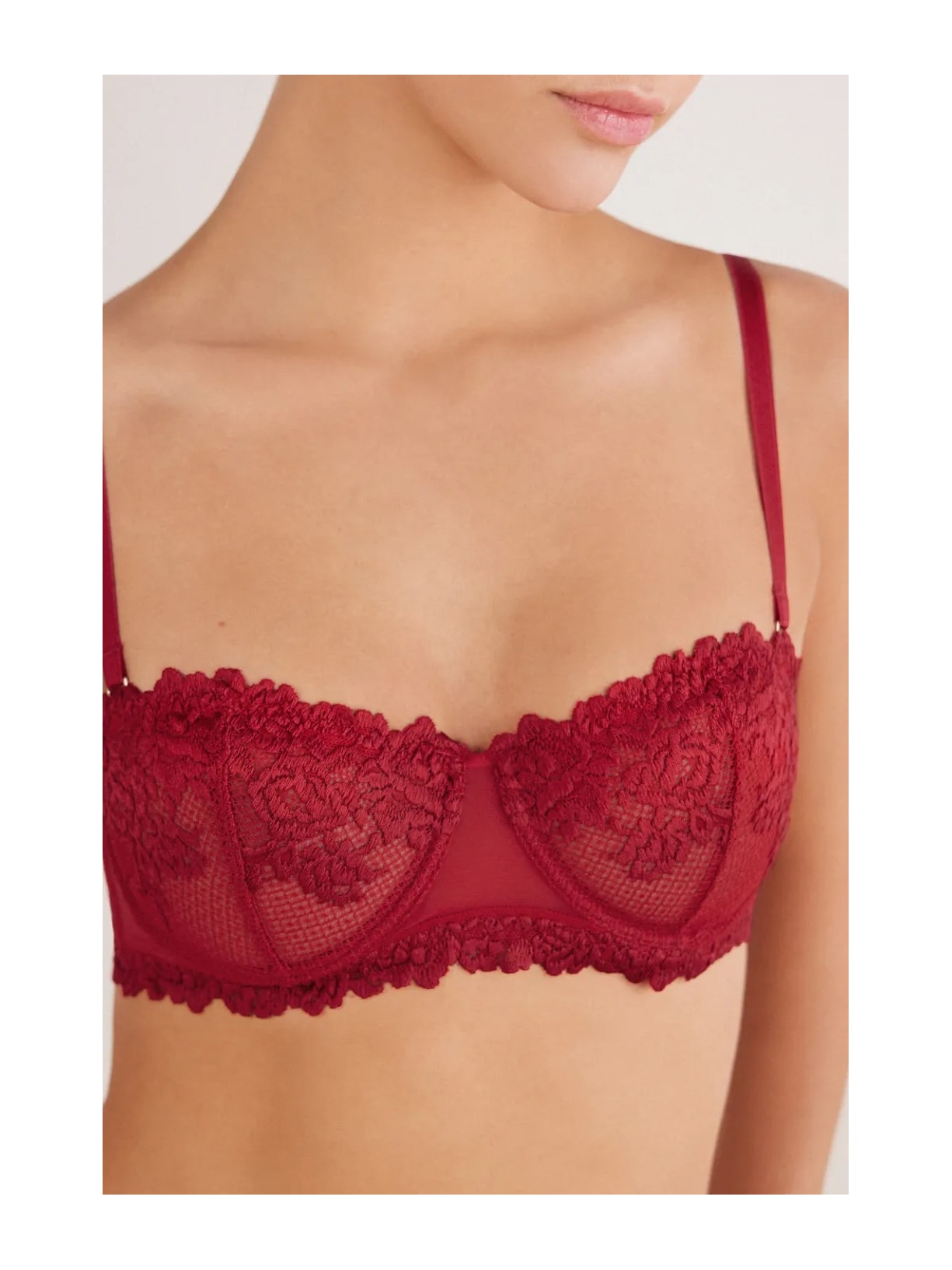 Sutiã Tomara Que Caia Pretty Flowers Vermelho Intimissimi