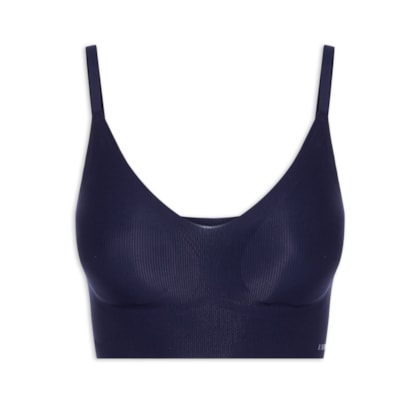 Sutiã Top Com Bojo Removível Naked - Azul