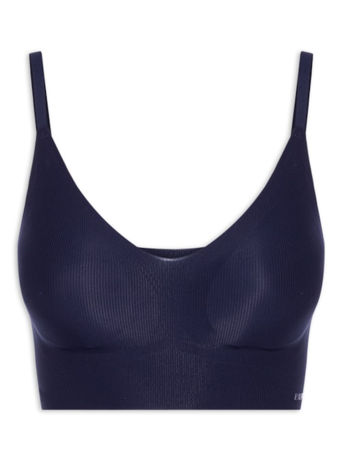 Sutiã Top Com Bojo Removível Naked - Azul