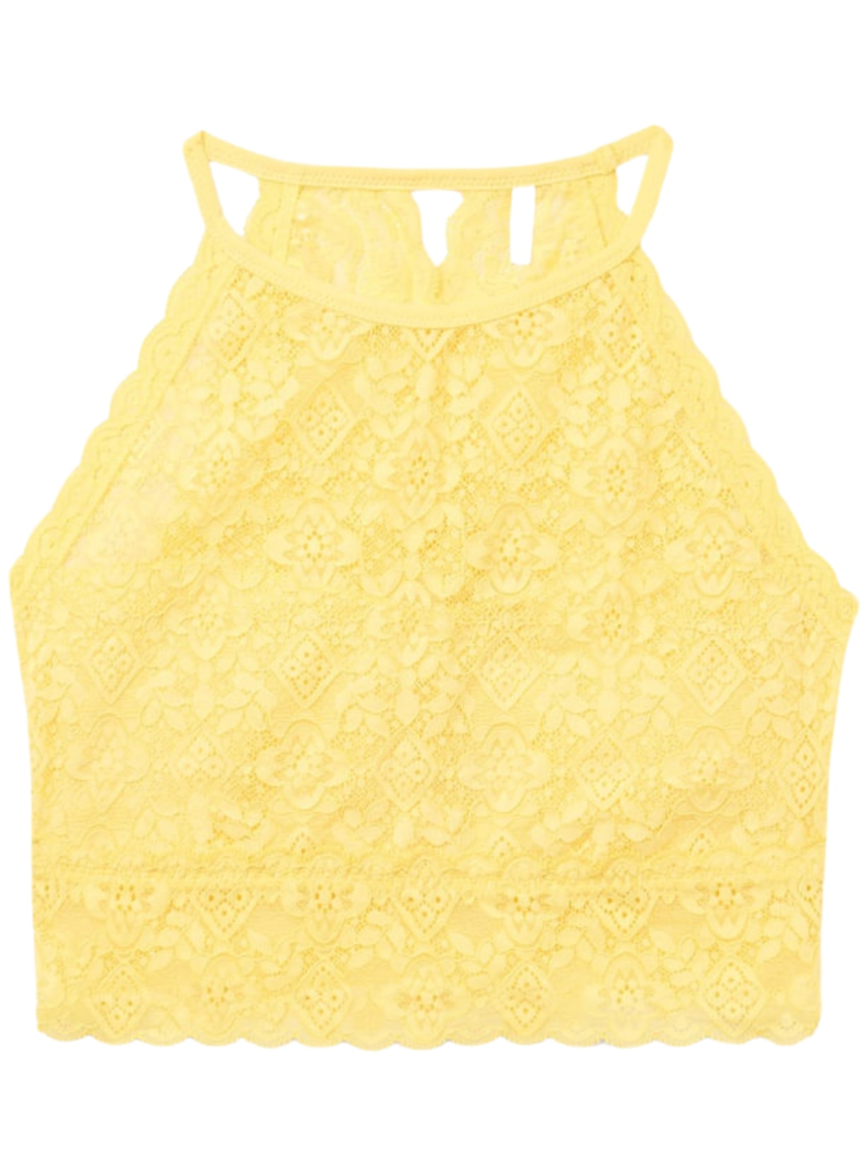 Sutiã Top Em Renda - Amarelo