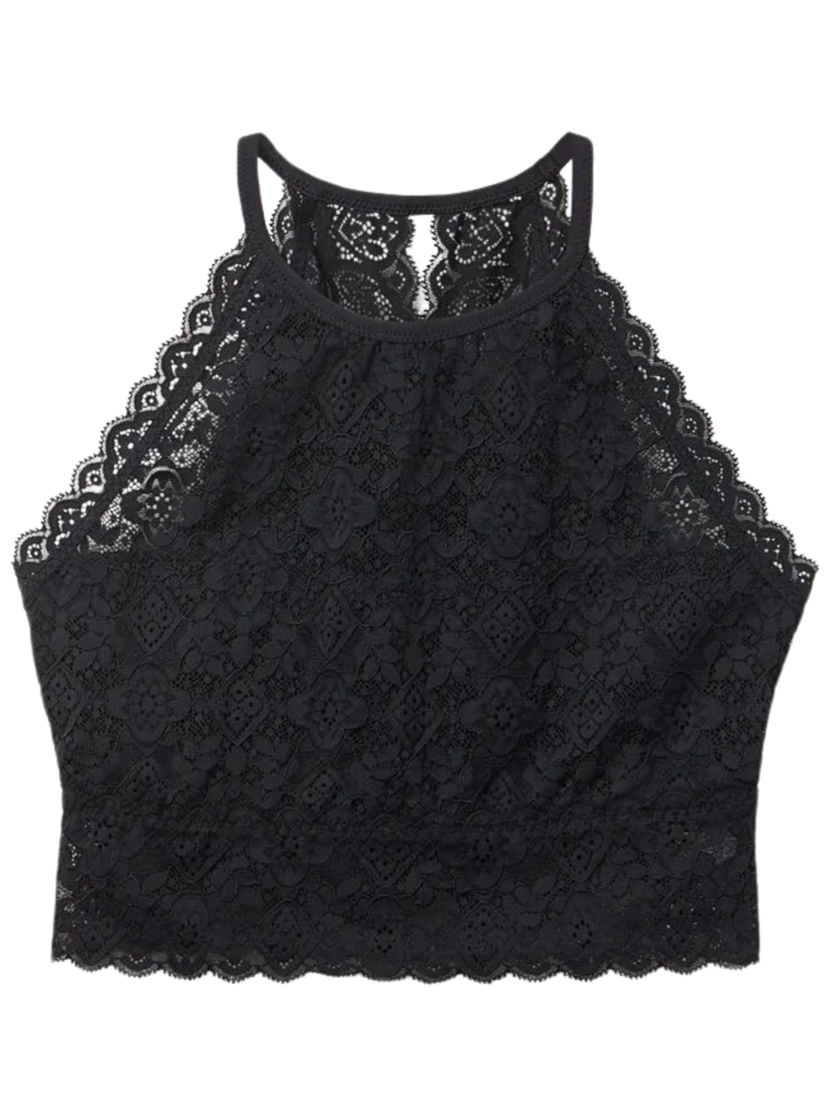 Sutiã Top Em Renda - Preto