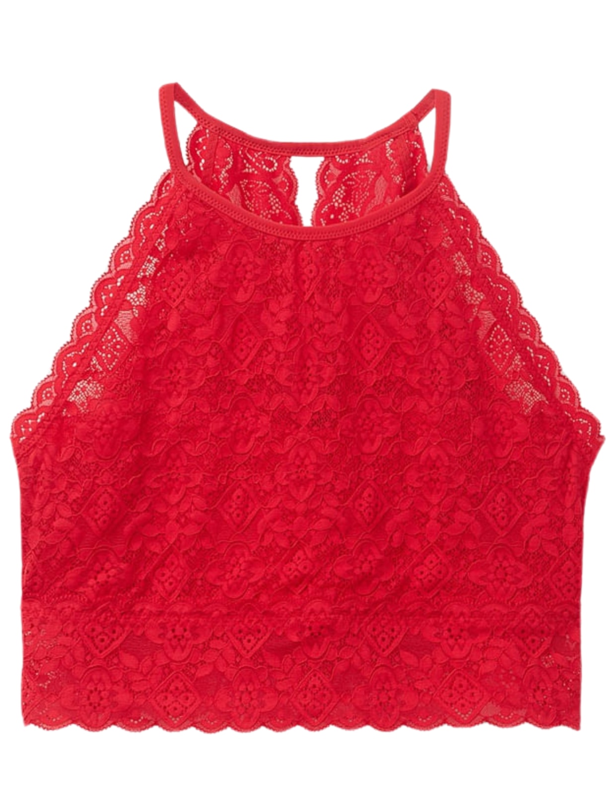 Sutiã Top Em Renda - Vermelho