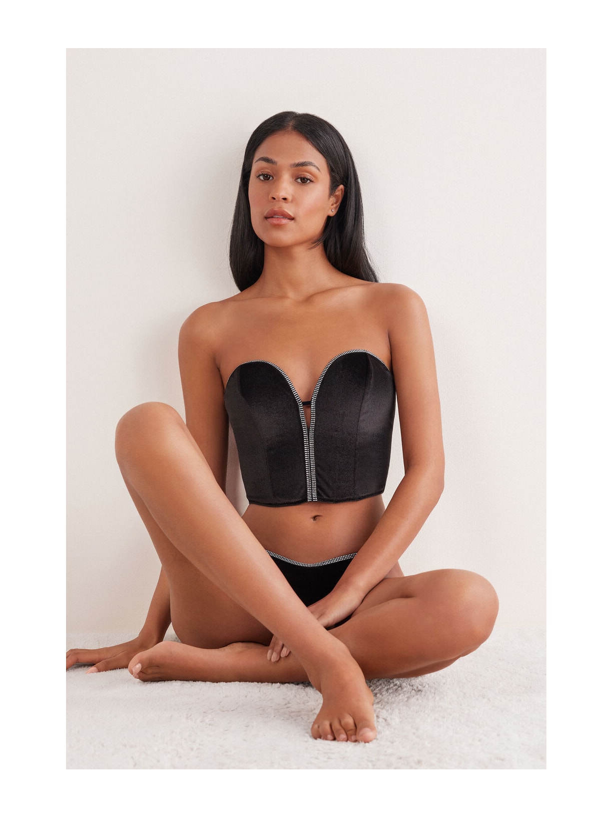 Sutiã Top Estruturado Girls Wanna Glisten Preto Intimissimi