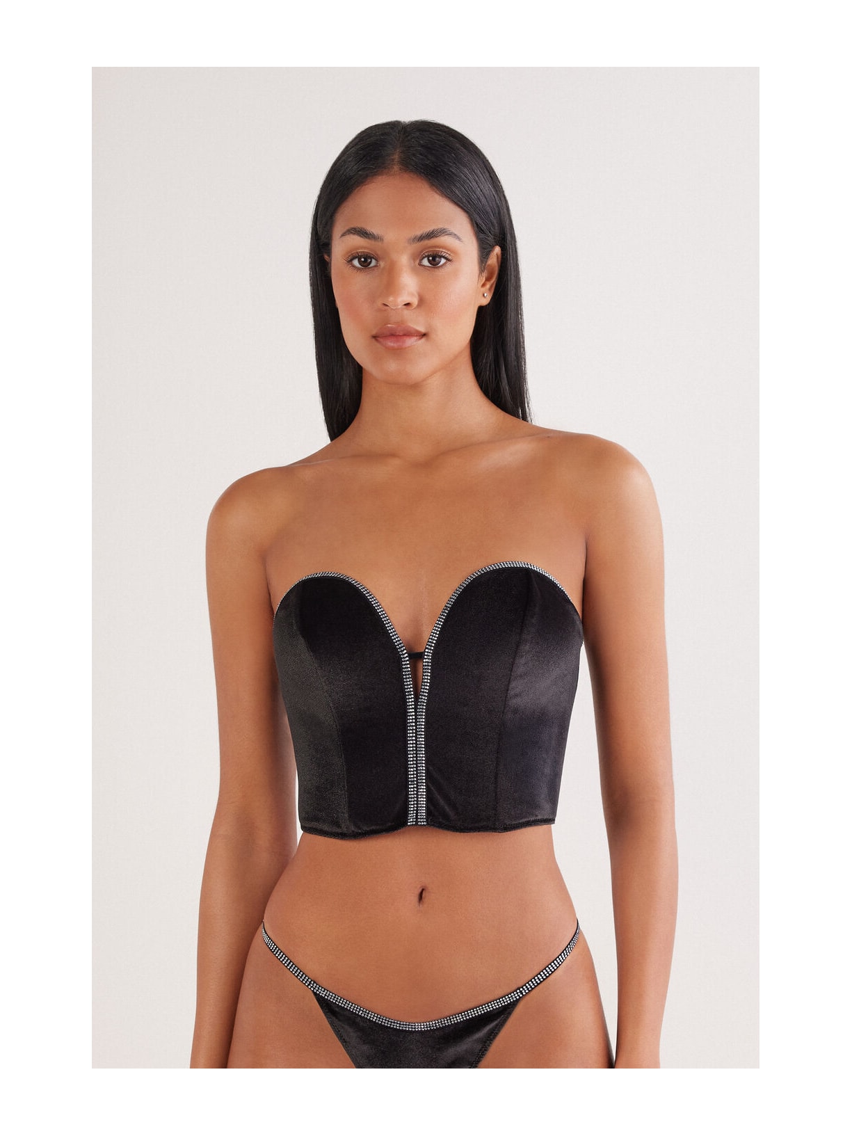 Sutiã Top Estruturado Girls Wanna Glisten Preto Intimissimi