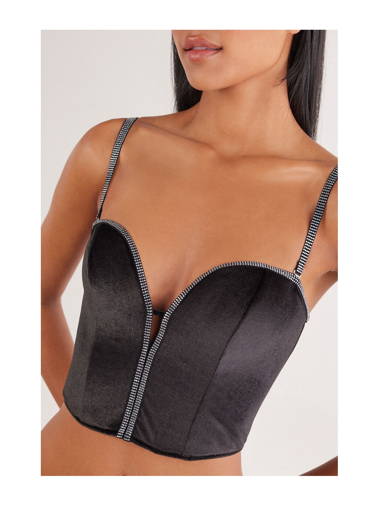 Sutiã Top Estruturado Girls Wanna Glisten Preto Intimissimi