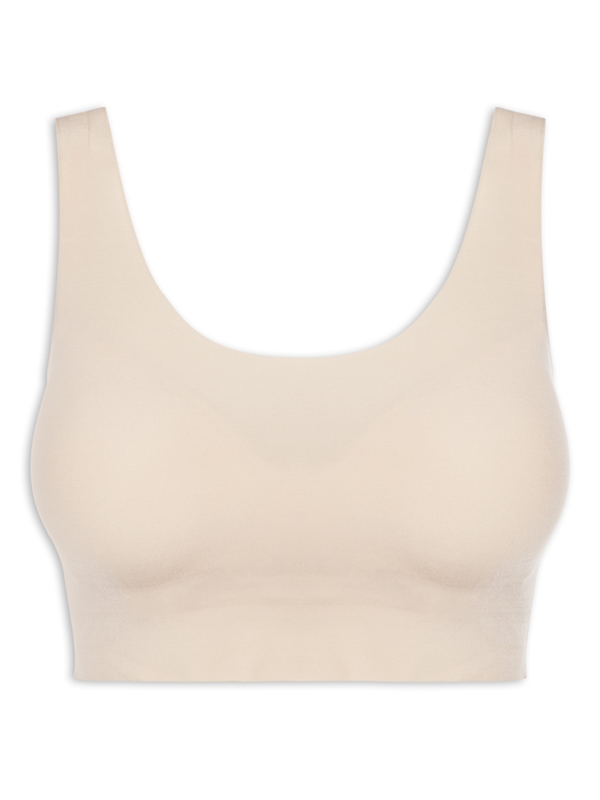 Sutiã Top Invisível Com Bojo Em Microfibra - Bege